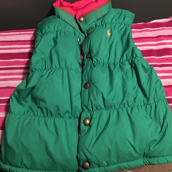 Ralph Lauren Girls Vest Reversible - Picture 2 of 3